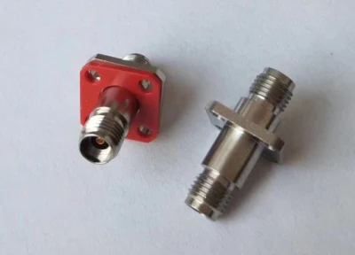 2.92mm hembra a 2.92mm hembra con 4 hoyos adaptador tipo brida