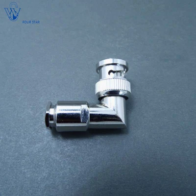 Cable de antena de 90 grados eléctrico resistente al agua cable RG316 RF coaxial Conector macho BNC de ángulo recto con abrazadera de conector macho