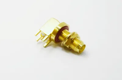 SMA en ángulo recto conector coaxial tipo RF impermeable