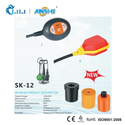Anshi mecánica Interruptor de flotador para bomba de agua (SK-12A)