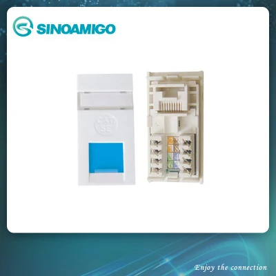 Conector hembra con obturador de tipo 50 de Cat 5e RJ45 de módulo