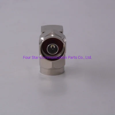 Resistente al agua eléctrico China baja coaxial RF Pim tipo Cconnector N macho N macho Adaptador de conector en ángulo recto