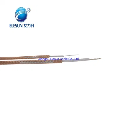 Fabricación de alta temperatura de 50 ohmios RG179 Conjunto de cable coaxial de baja pérdida para el equipo