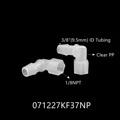El plástico 1/8&quot; (3.2mm) Adaptador de manguera 1/8&quot;-27Acoplador de rosca NPT hembra conectores de la tubería de agua