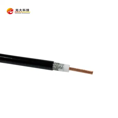 RG58 cable coaxial antena satelital CCS Cobre CCA CATV TV Cable Tri Sheild de señal con conector de compresión RF Sat703 5c2V 3c2v