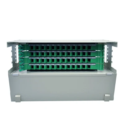 El puerto 72 ODF Bastidor de distribución óptica ODF de Terminación de fibra óptica Patch Panel Caja