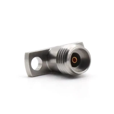 2,92 hembra 2 hoyos de microondas tipo brida conector PCB milímetro, Cuerpo de acero inoxidable