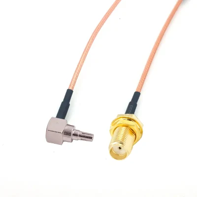 Cable de antena coaxial RF SMA hembra a conector doble CRC9/Ts9 Adaptador coaxial RF RG178
