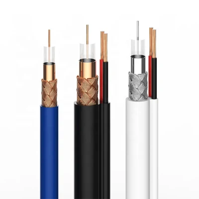 Rg59 2c de la línea de alimentación de TV por Cable Coaxial Conductor CCS para CCTV Cámaras de seguridad