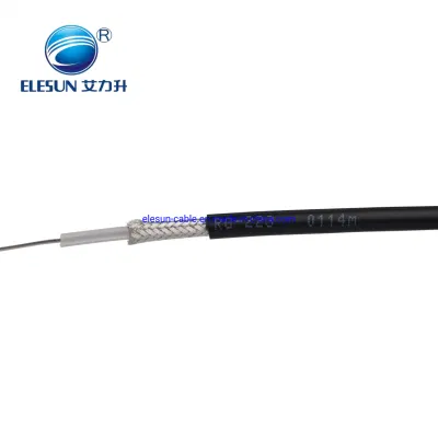 50ohmios cable coaxial RF RG174 RG58 RG59 cable RG6 RG11 RG12 RG213 RG214 RG223 RG141 Cable de antena