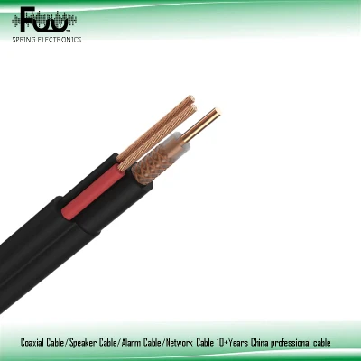  RG59 cable coaxial con cable de audio digital coaxial de silicona de potencia Cable