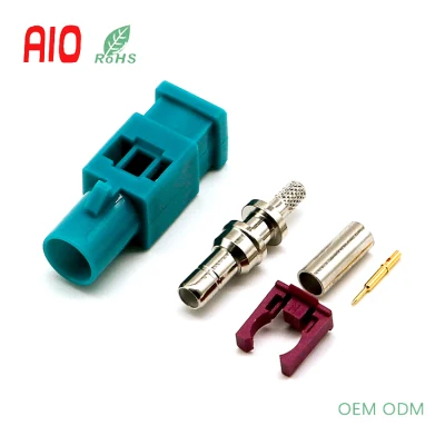 Antena coaxial RF de sensor de cable hembra Fakra SMB de crimpado Conector de cableado eléctrico conector para RG58 3c-2V