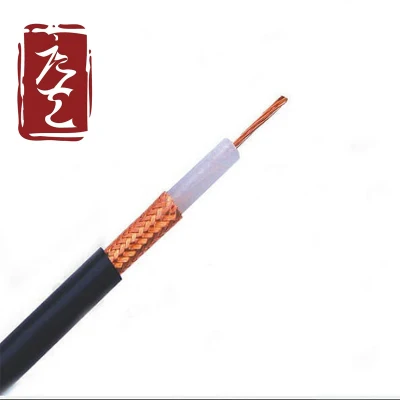 Cable coaxial de cobre CCA CCS CCTV TV Rg8 con PVC Chaqueta de PE