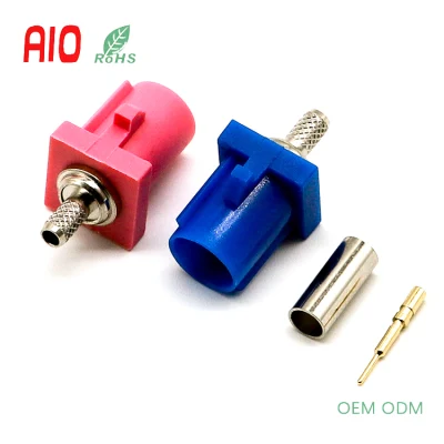 Antena coaxial RF de sensor de cable hembra Fakra SMB de crimpado Conector de cableado eléctrico conector para RG58 3c-2V