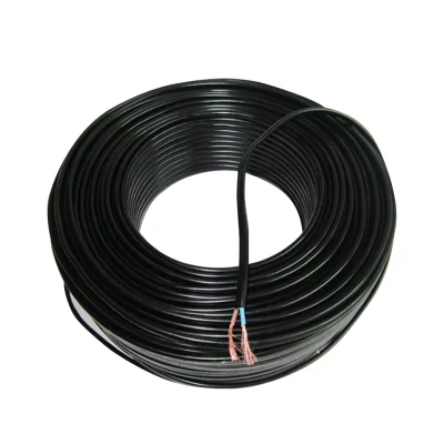 Cable de conexión eléctrica de conductor múltiple aislado OEM UL2562 1,5mm/3mm/5mm Cable coaxial plano resistente al calor