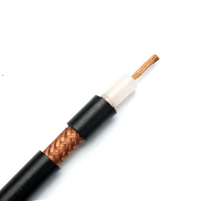 Cable coaxial RG59 OEM/ RG6/ Kx7/RG213/RG58//RG174 RG11 100m 305m de cable coaxial de la comunicación acabado semi OEM