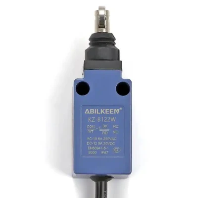 Venta en caliente rodillo estanco IP67 con émbolo de botón pulsador Tipo interruptor de fin de carrera mecánico 250V AC con cable de cable