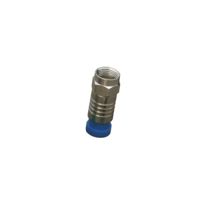 Conectores RF tipo F RG59/RG6 conectores de compresión de cable coaxial