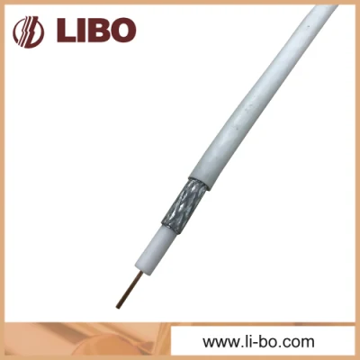precio de fábrica de alta calidad de CCS de silicona Flexible Cable coaxial RG6