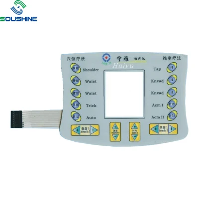 5pcs Interruptor de membrana 1*3 Teclas del teclado Teclado de matriz de interruptor de control Panel de control de circuitos integrados de 1X3 3Clave 3 llaves