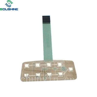 5pcs Interruptor de membrana 1*3 Teclas del teclado Teclado de matriz de interruptor de control Panel de control de circuitos integrados de 1X3 3Clave 3 llaves