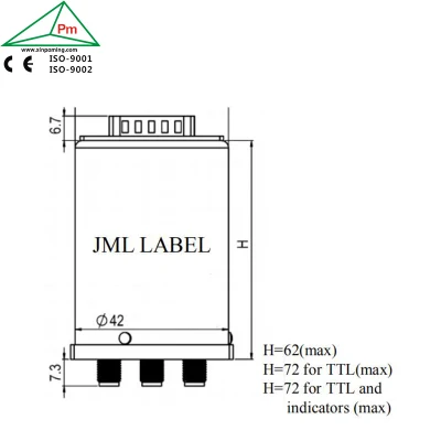 DC-18GHz Sp6t relé electromecánico RF conmutador coxial con conector tipo SMA bloqueo/a prueba de fallos TTL, tensión de actuador, pin opcional