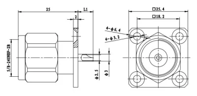Conjunto de cable adaptador de conector RF tipo MicrStrip N-Jfd2