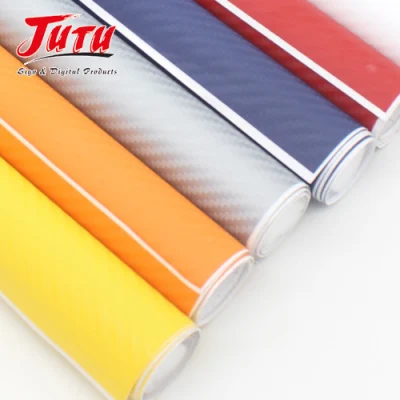 El cambio de color Non-Toxic fabricante de China buena calidad de fibra de carbono 3D film decorativo de vinilo