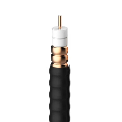 1/2 pulgadas Super Flexible Cable coaxial RF Alimentador PE/Cable de comunicación de baja emisión de humos Cable Fire-Retardant sin halógenos