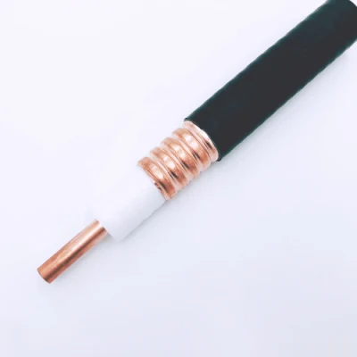 1/2 pulgadas Super Flexible Cable coaxial RF Alimentador PE/Cable de comunicación de baja emisión de humos Cable Fire-Retardant sin halógenos