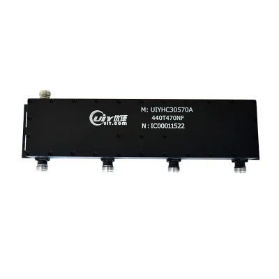 Acoplador de híbridos de 400-470MHz combinador híbrida de UHF con SMA/N-hembra tipo 4 en 1 para la construcción de DAS