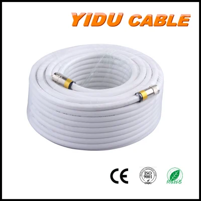 Muestra gratis de antena de TV cable coaxial RG6 con conector tipo F
