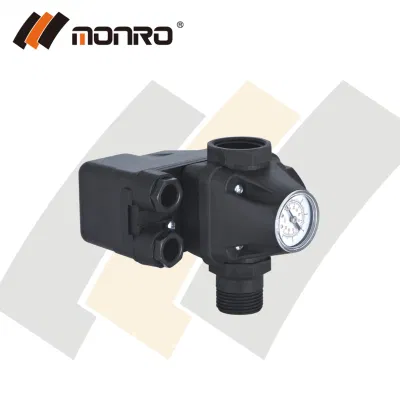  Monro KRS-7 Bomba de agua mecánica del interruptor de control de presión con manómetro
