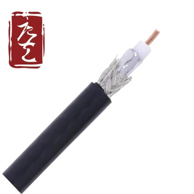 Cable coaxial de cobre CCA CCS CCTV TV Rg8 con PVC Chaqueta de PE
