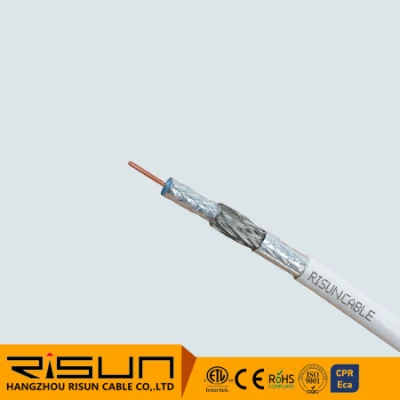 Mejor Pricerg6 Digital Serie negra de televisión por cable RG6 Cable Coaxial con doble protección