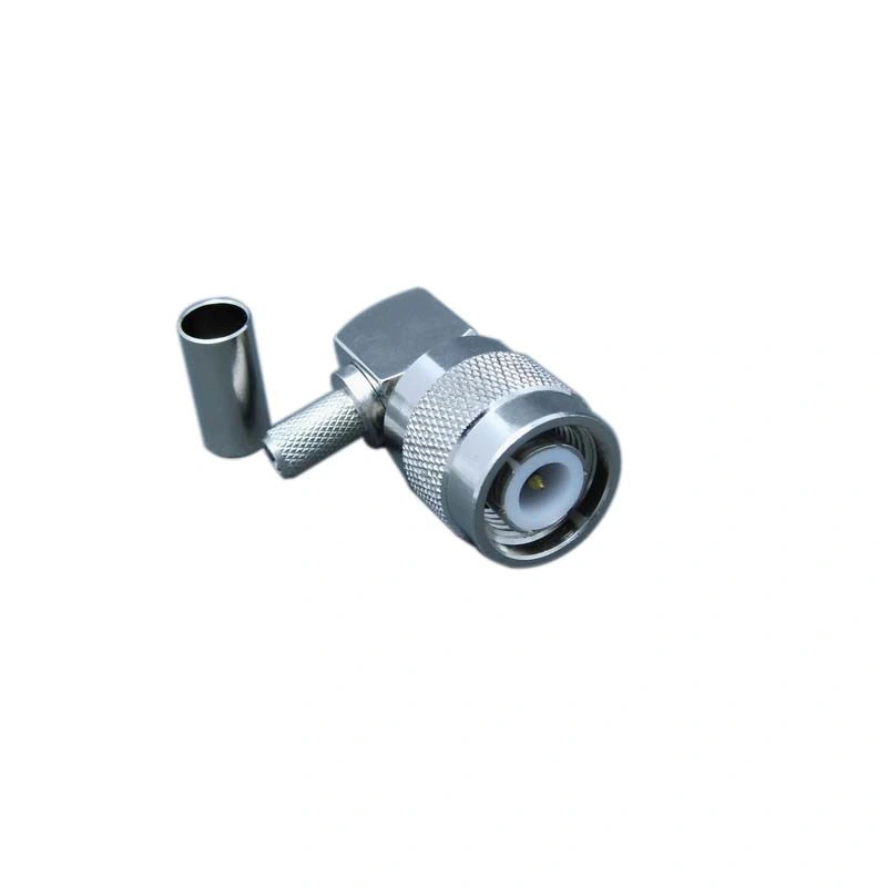 RF Coaxial TNC Male Right Angle Crimp Connector for Rg223 Cable