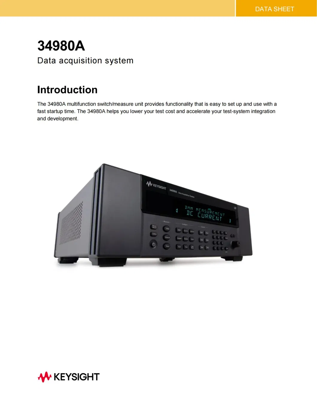 Keysight 34932A Dual 4X16 Armature Matrix for 34980A Parameters Model