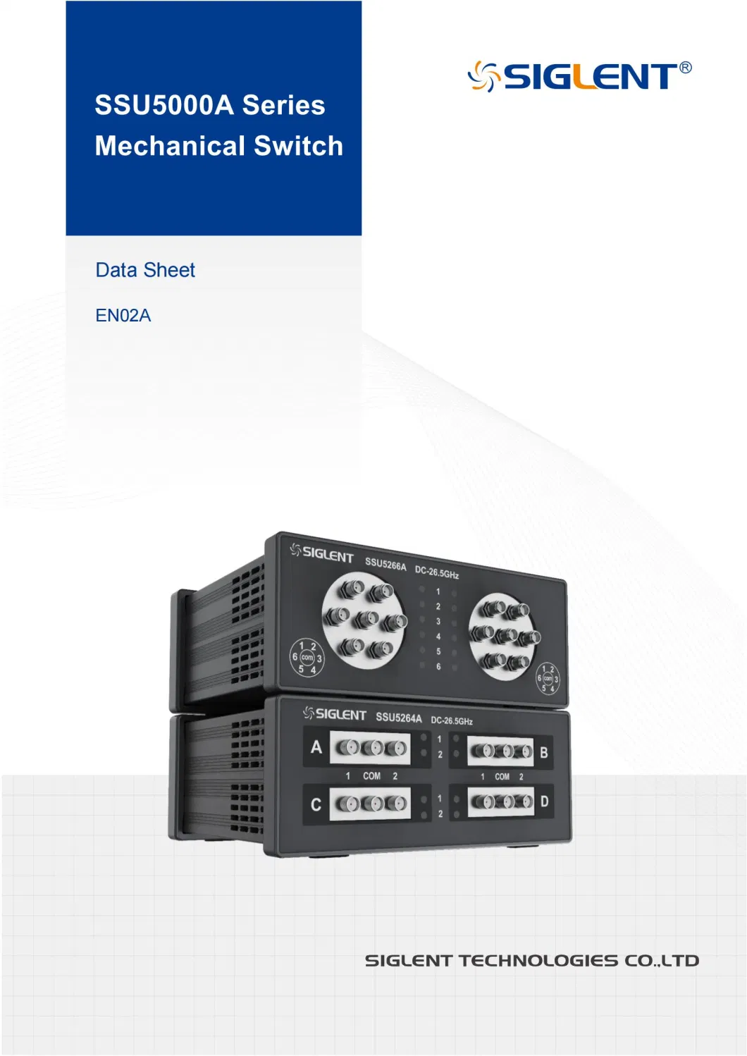 China Siglent Single Pole Six Throw Mechanical RF Switches Multi Port Testing