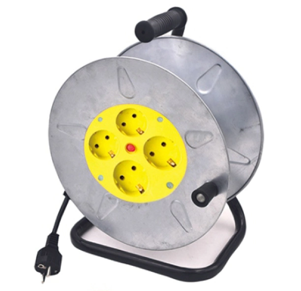 Extension Cord Reel Electric Socket European Outlets Extension Cable Reel