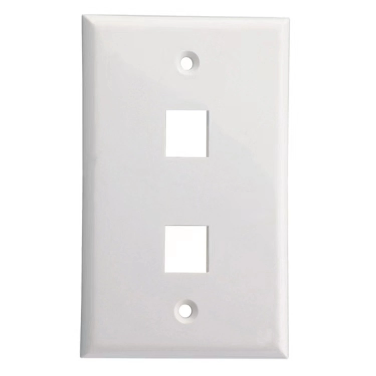 Us 120 Type Face Plate for RJ45 Coaxial Cable
