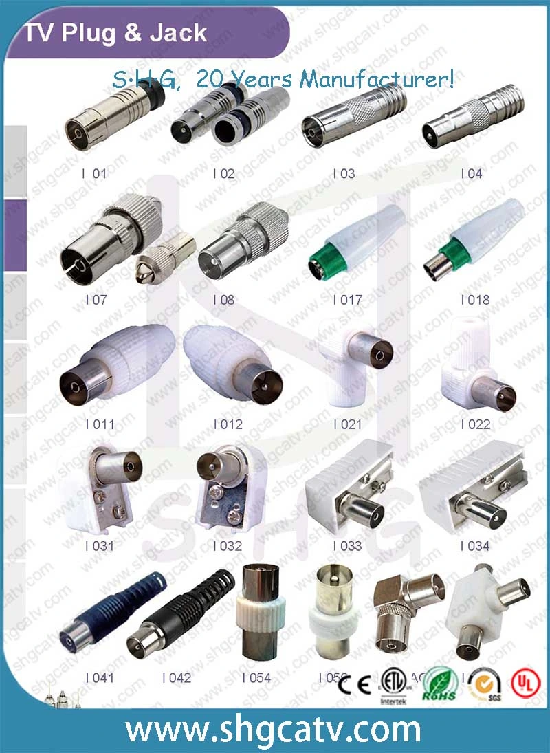 90 Degree Aluminum Pin Connector for Trunk Coaxial Cable Qr540/P3 500