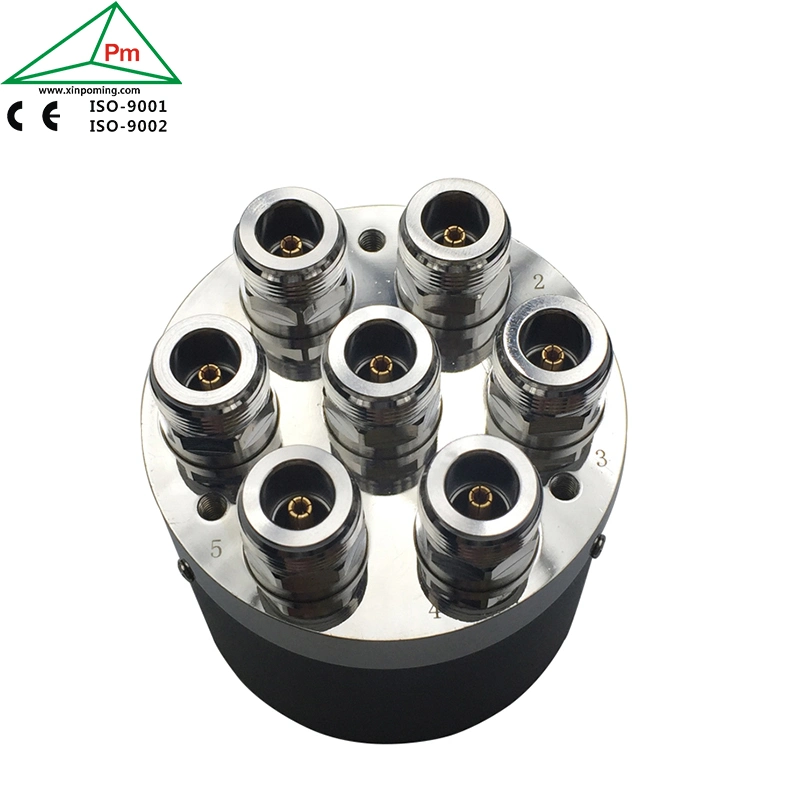 N Type Single Pole Six-Throw Radio Frequency Electromechanical Switch Sp6t-N High Frequency 3GHz, 6GHz, 12GHz, Latching/Failsafe/Normally Open