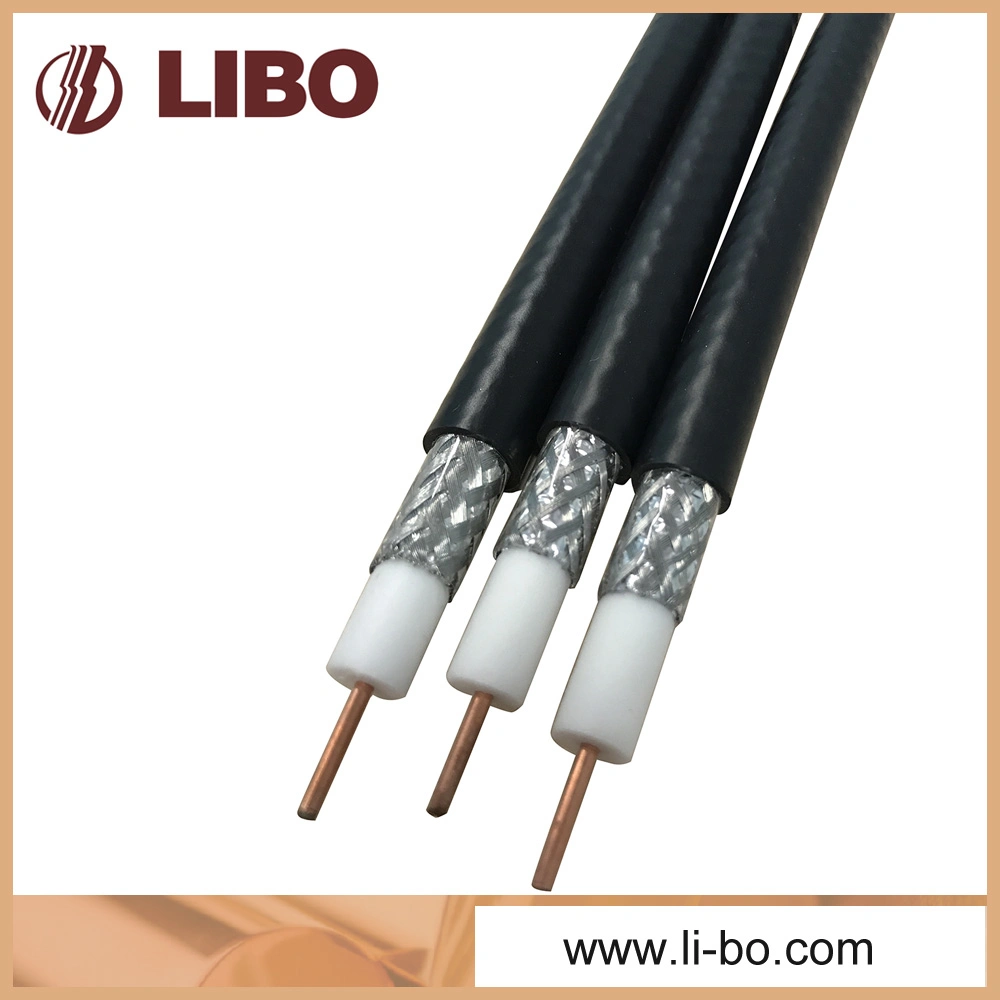 Cu/CCS 75ohm Low Loss Coaxial Cable Rg 11 PVC Coaxial Cable