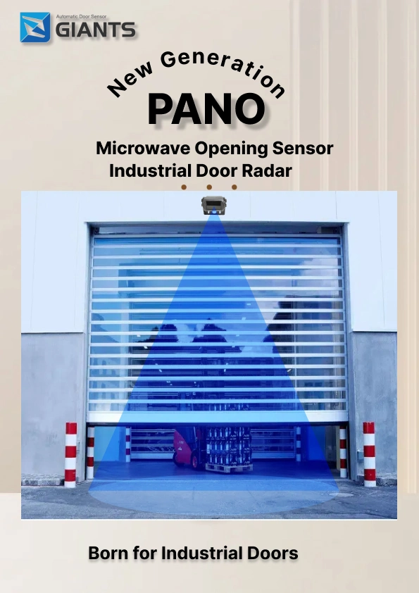 Motion Sensor Microwave Switch for Pedestrain Door Industrial Door Gate Access Security Monitoring