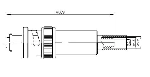 Cable Rg58 LMR195 Shv Safe High Voltage Connector Male Plug Crimp Jack RF Coaxial Connector