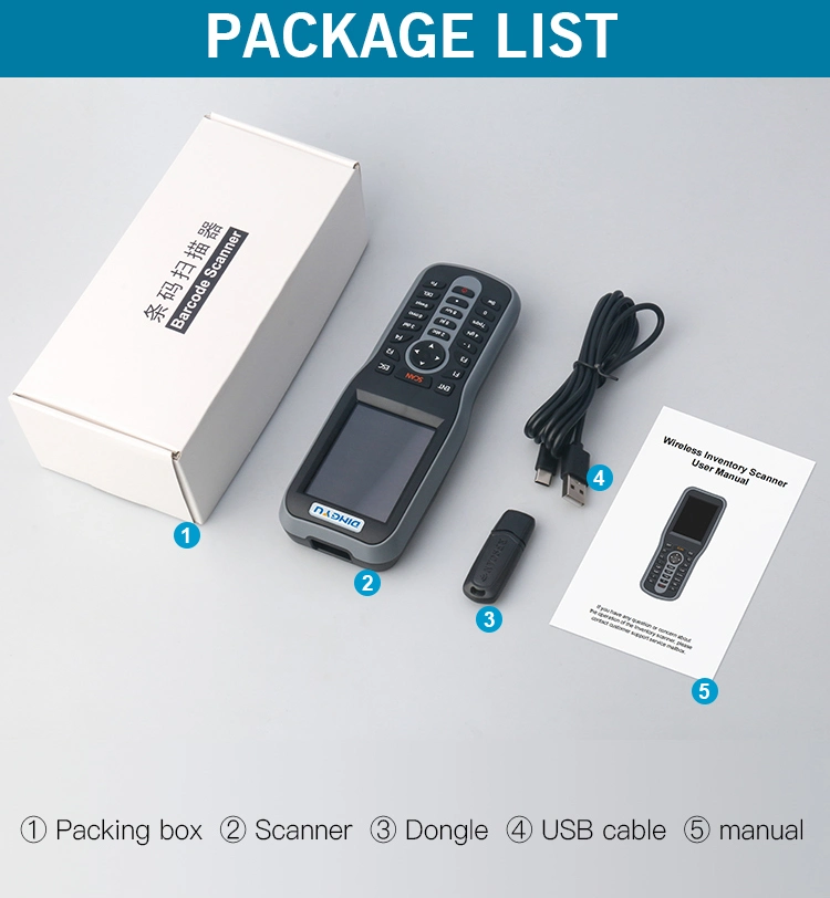 2D Warehouse Inventory Wireless Scanner Handheld PDA Barcode Collector and Inventory Counter