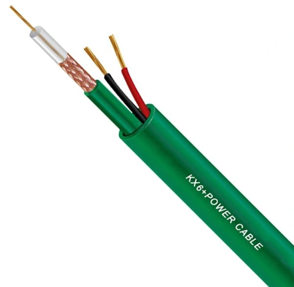 Rg59+2c Coaxial Cable with Flexible Power Cable