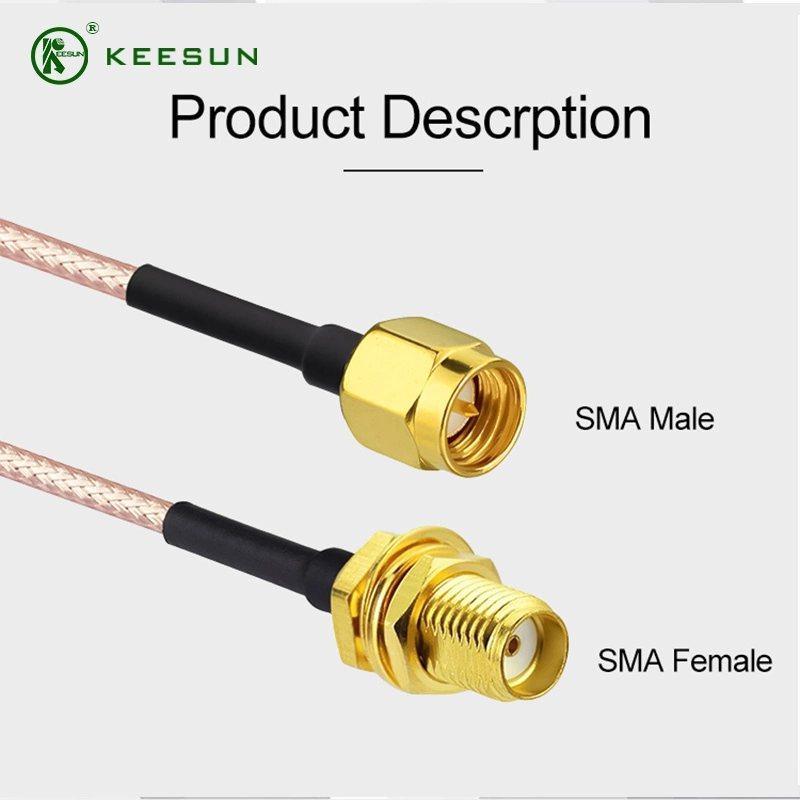 SMA Male to SMA Male Plug Connector Flexible Coaxial Cable Rg141/314cable