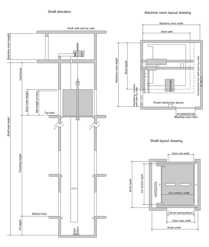 Stainless Steel Freight/Goods Elevator with Good Quality and Large Space