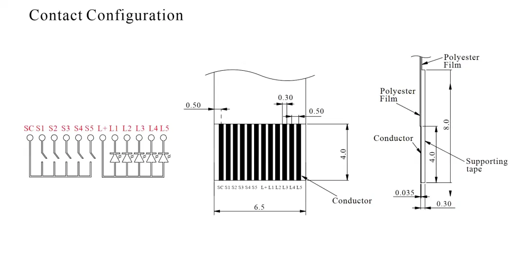 Five-Way Navigation Key Switch with Light